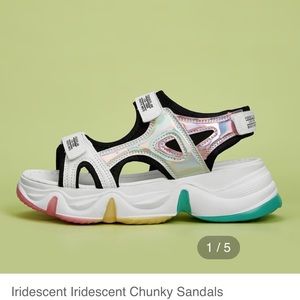 ISO IRIDESCENT MIDFORM SANDALS